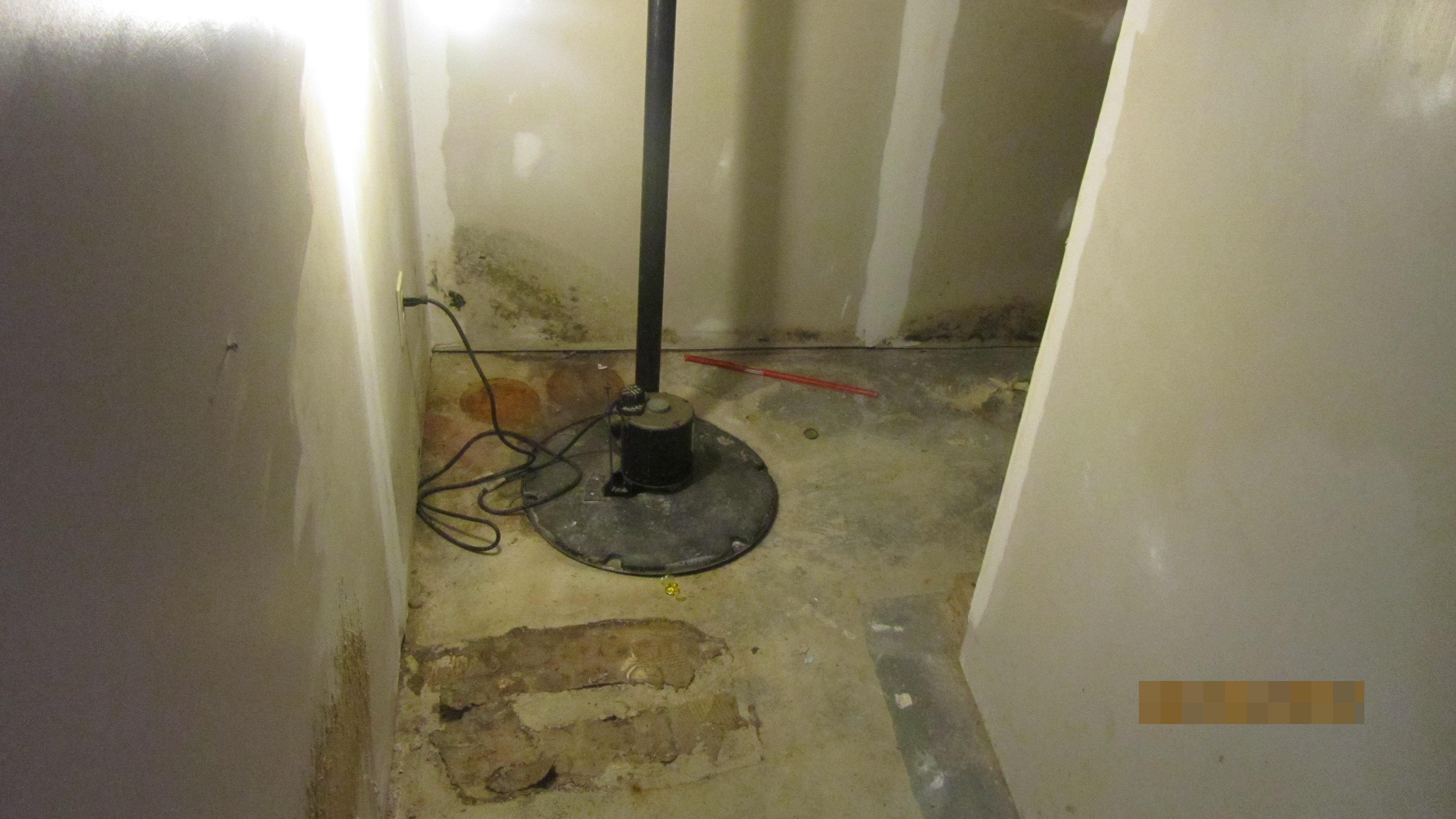Sump pump not working, crating Mold